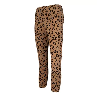 Legginsy ocieplane dziewczęce, pantera, camel, Tup Tup - Legginsy - miniaturka - grafika 1