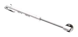 Sprężyna gazowa GTV INDUSTRY 100N biała (mocowanie do drewnianych frontów) – podnośnik gazowy amortyzator gazowy - Sprężyny gazowe - miniaturka - grafika 1