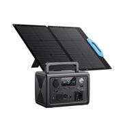 Akumulatory ogólnego zastosowania - Przenośny Generator Prądu Bluetti Eb3A Z Panelem Słonecznym Pv68, Generator Słoneczny 268Wh 600W Lifepo4 - miniaturka - grafika 1