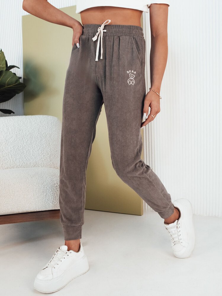 Spodnie damskie dresowe BEAR szare Dstreet UY2072-M/L