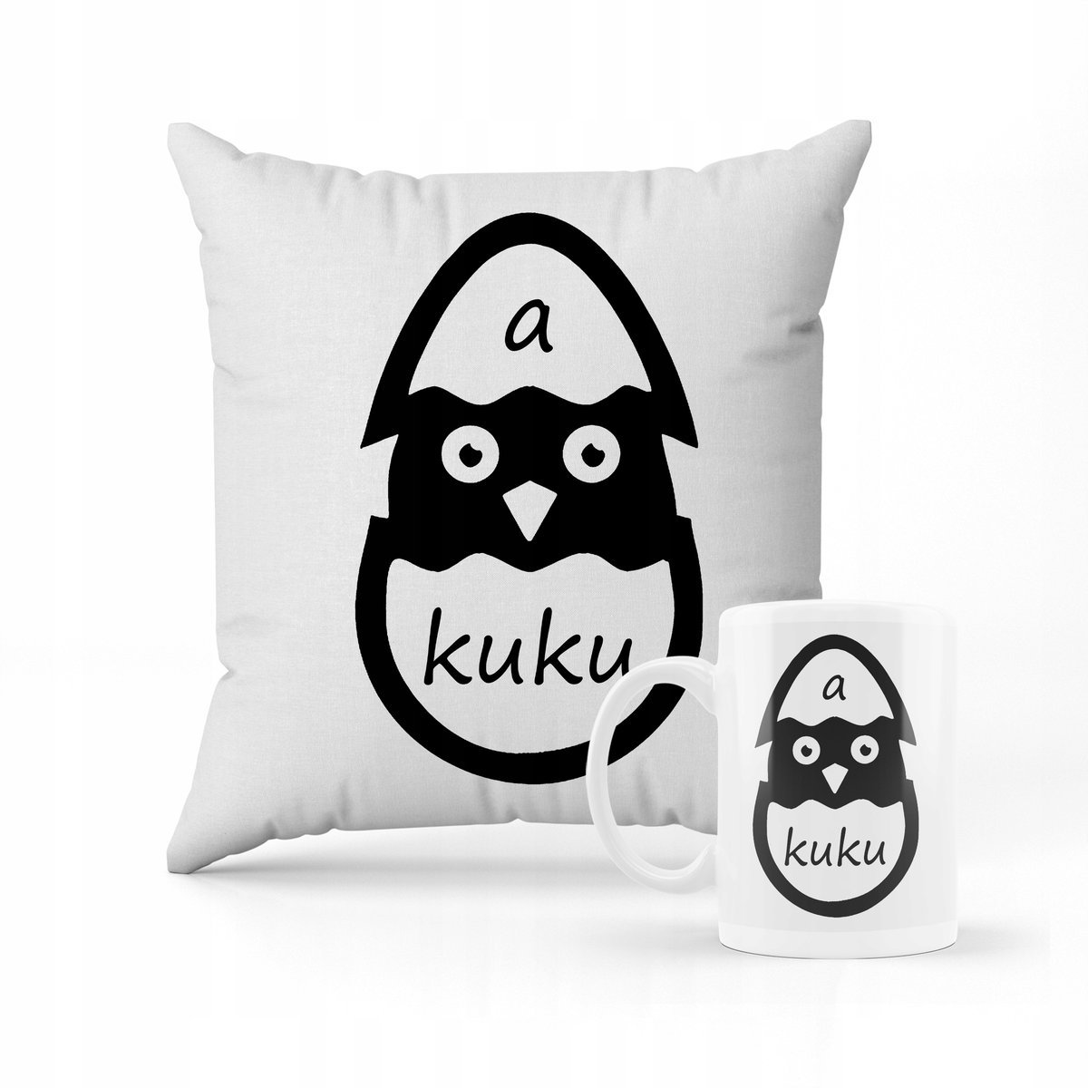 ZESTAW PODUSZKA + KUBEK PREZENT NA WIELKANOC ZAJĄCZEK WIELKANOCNY #22