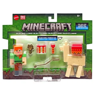 Mattel Minecraft Figurki Podstawowe 2-pak Alex I Llama 6+ - Figurki dla dzieci - miniaturka - grafika 1