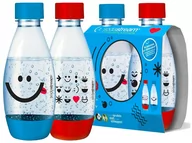 Akcesoria i części AGD - SodaStream Butelki Do Saturatora Soda Stream 2X0,5L Niebieska i Czerwona - miniaturka - grafika 1