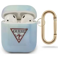 Akcesoria do słuchawek - GUESS Guess GUACA2TPUMCGC02 AirPods cover niebieski/blue Tie & Dye Collection - miniaturka - grafika 1