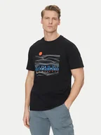 Koszulki męskie - Napapijri T-Shirt S-Buti NP0A4INM Czarny Regular Fit - miniaturka - grafika 1