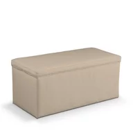 Pufy i podnóżki - Dekoria.pl Dekoria.pl Skrzynia tapicerowana Caffe Latte beżowy) 90 × 40 × 40 cm Cotton Panama 525-702-01 - miniaturka - grafika 1