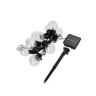 Solarna GIRLANDA ogrodowa LED ASTER 0,12W 10 ozdobnych kulek BARWA ZIMNA - Lampy ogrodowe - miniaturka - grafika 1