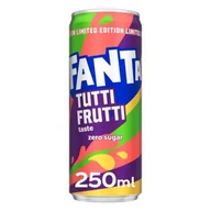 Napoje gazowane - Fanta Tutti Frutti Zero Sugar 250ml - miniaturka - grafika 1