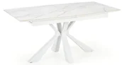 Stoły - Rozkładany prostokątny stół biały marmur - C5-A39 - miniaturka - grafika 1