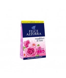 Felce Azzurra Saszetki zapachowe Felce Azzurra - Róża i kwiat lotosu (3 szt.) 8001280406904 - Zapachy do domu - miniaturka - grafika 1