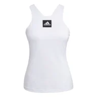 Koszulki sportowe damskie - Koszulka damska adidas  Paris Y-Tank Primeblue White S - miniaturka - grafika 1