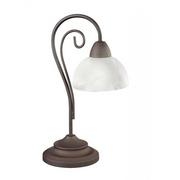 Lampy stojące - Trio RL Country R5031-24 lampka stołowa biurkowa 1x40W E14 rdzawy / alabaster - miniaturka - grafika 1