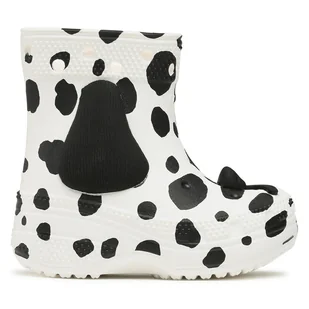 Kalosze Crocs Crocs Classic I Am Dalmatian Boot T 209079 Biały - Buty dla chłopców - miniaturka - grafika 1