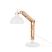 Lampy stojące - Beliani Lampka biurkowa biała 26008 26008 - miniaturka - grafika 1