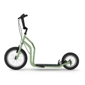 Hulajnogi - Yedoo Hulajnoga RunRun City 16/12" pompowane koła, Zielony 12610-green - miniaturka - grafika 1