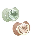 Smoczki uspokajające - Lovi Smoczek silikonowy dynamiczny 3-6m Tie Dye green - miniaturka - grafika 1