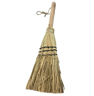 Mała słomiana miotła naturalna dekoracja boho - Miotły, szufle, mopy - miniaturka - grafika 1