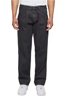 Spodnie męskie - Urban Classics Spodnie męskie Balloon Fit Jeans Black 38, czarny, 38 - grafika 1