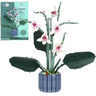 Klocki - Klocki konstrukcyjne bukiet kwiaty storczyk orchidea 728 elementów - miniaturka - grafika 1