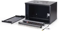 Szafy rack - DIGITUS Netzwerk-Set 483 mm 19" - 7HE, 540x400 mm BxT sw - miniaturka - grafika 1