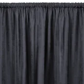Zasłony - Zasłona MILANA kolor grafitowy styl klasyczny tunel 5 cm szenila 220x225 homede - CURT/HOM/MILANA/CHENILLE/TUNNEL/CHARCOAL/220x2 - miniaturka - grafika 1