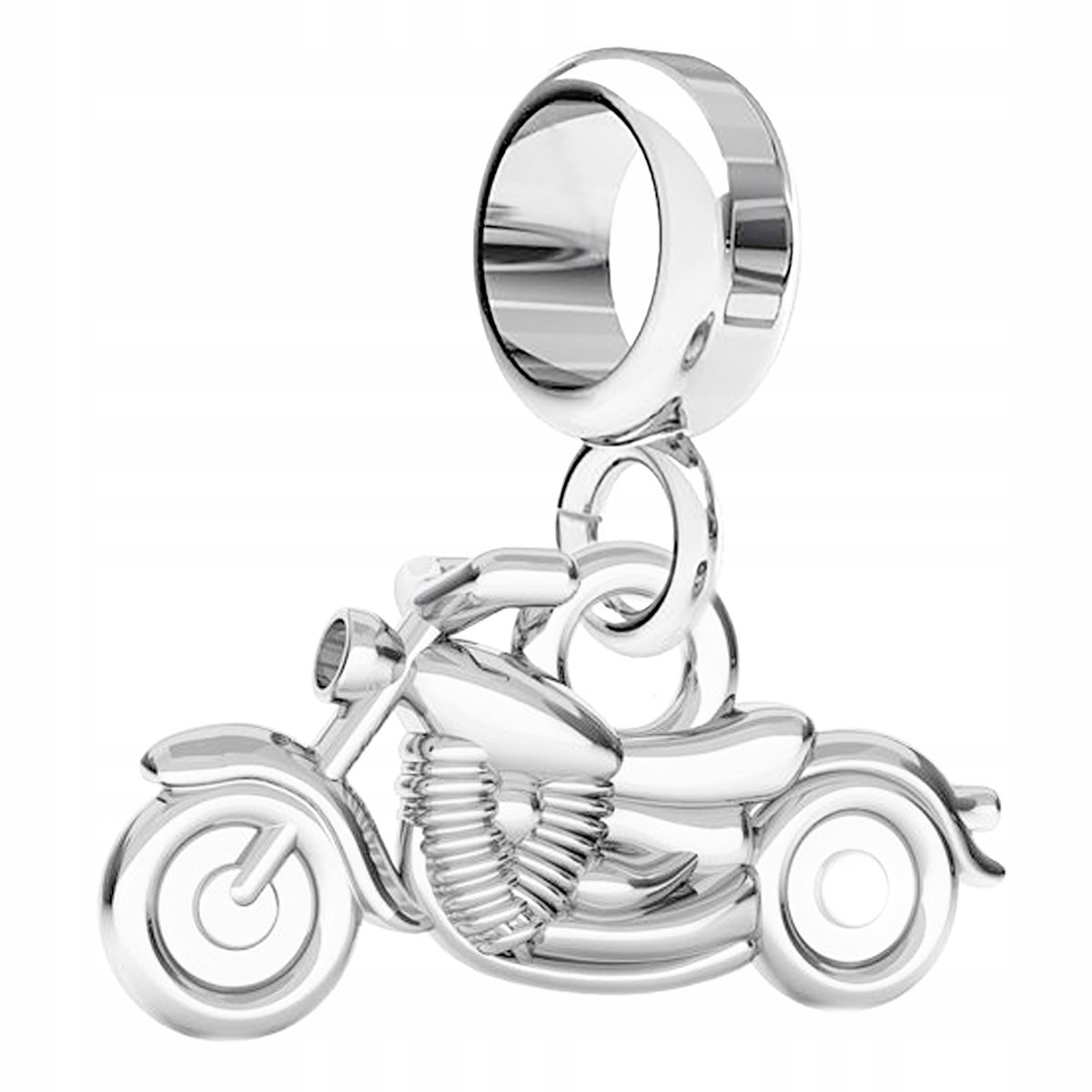 Charms Srebrny z Motocyklem Motorbike Harley Motocykl Motor SREBRO 925