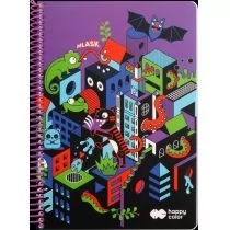 GDD Kołonotatnik B5/80K kratka Me&City 1 HAPPY COLOR - - Zeszyty szkolne - miniaturka - grafika 1