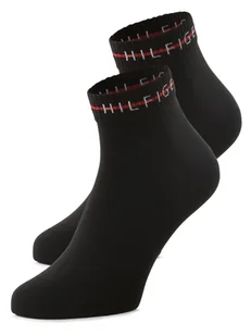 Tommy Hilfiger Skarpety pakowane po 2 szt. Mężczyźni Bawełna czarny jednolity, 39-42 - Skarpetki męskie - miniaturka - grafika 1