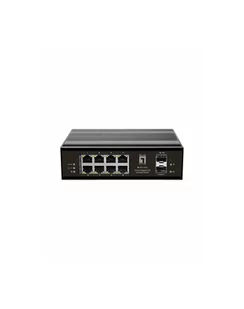 Levelone Switch 10Port Gigabit Poe Din-Rail -40°C To 75°C - 1 Gbps (IGP1031) - Switche - miniaturka - grafika 1