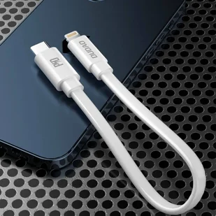 Dudao krótki kabel USB Typ C - Lightning 65 W 28 cm Power Delivery biały (L6XE white) - Kable USB - miniaturka - grafika 3