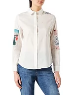 Koszule damskie - Desigual Damska koszula Cam_Kioto, biały, L - miniaturka - grafika 1