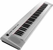Instrumenty klawiszowe - Yamaha NP-32WH + Hamilton KB505K + statyw L-2 - keyboard instrument klawiszowy biały + ławka keyboardowa + statyw - miniaturka - grafika 1