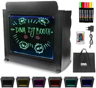 stanowisko DJ z podświetlaną tablicą DNA DJ BOOTH BK - Inne akcesoria studyjne - miniaturka - grafika 1