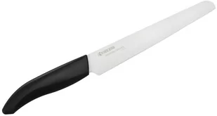 Kyocera Kuchenny nóż ceramiczny do porcjowania ząbkowany, czarna rączka 18 cm - Noże kuchenne - miniaturka - grafika 1