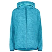 Kurtki damskie - CMP Damska Kurtka Deszczowa Z Kapturem Stała Kurtka Damska Deszczowa - miniaturka - grafika 1