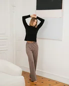 Spodnie sportowe damskie - Spodnie LOTTE - Merino 100% - miniaturka - grafika 1