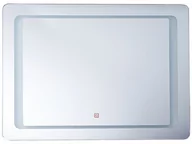 Lustra - Beliani Lustro ścienne 60 x 80 cm srebrne WASSY - miniaturka - grafika 1