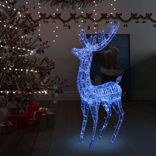 VidaXL Lumarko Świąteczny renifer, akryl, 250 LED, 180 cm, niebieski 329787 VidaXL - Oświetlenie świąteczne - miniaturka - grafika 10