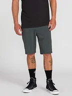 Spodenki męskie - Volcom krótkie spodenki męskie Frickin Snt Mix 20" brązowy dark charcoal 26 - miniaturka - grafika 1