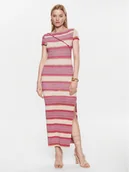 Sukienki - Patrizia Pepe Sukienka dzianinowa 2A2555/K099-XV86 Kolorowy Regular Fit - miniaturka - grafika 1