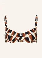 Stroje kąpielowe - Seafolly Góra Od Bikini Z Fiszbinami Secret Garden schwarz - miniaturka - grafika 1