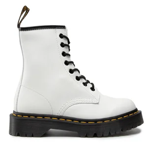 Glany Dr. Martens Smooth 26499100 Biały - Glany damskie - miniaturka - grafika 1