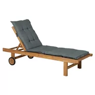 Poduszki ogrodowe - NoName poduszka na leżak Basic 195 x 55 cm bawełna/poliester szara twm_558762 - miniaturka - grafika 1