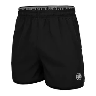 Spodenki treningowe męskie Pitbull Performance Small Logo czarne 992203900001 S - Kimona, stroje i obuwie - miniaturka - grafika 1