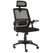 Fotele i krzesła biurowe - COBRA Office One HF301BK Czarny - miniaturka - grafika 1