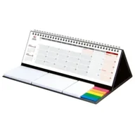 Kalendarze - Kalendarz z notesem 2025/2026 Maxi czarny - miniaturka - grafika 1