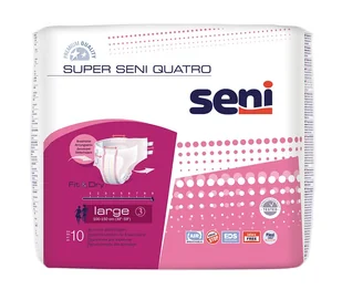 Seni Pieluchomajtki Super Quatro L 10 szt. - Pieluchy - miniaturka - grafika 7