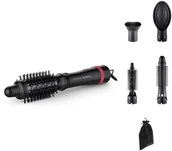 Suszarko-lokówki - Rowenta Express Style CF634L Szczotka z gorącym powietrzem Ciepły Czarny, Czerwony 800 W 1,8 m - miniaturka - grafika 1