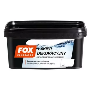 FOX Lakier dekoracyjny MAT FOX - Lakiery do drewna - miniaturka - grafika 2