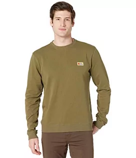 Bluzy męskie - FJÄLLRÄVEN FJALLRAVEN Vardag Sweater M męska bluza XXL zielona 87316 - grafika 1